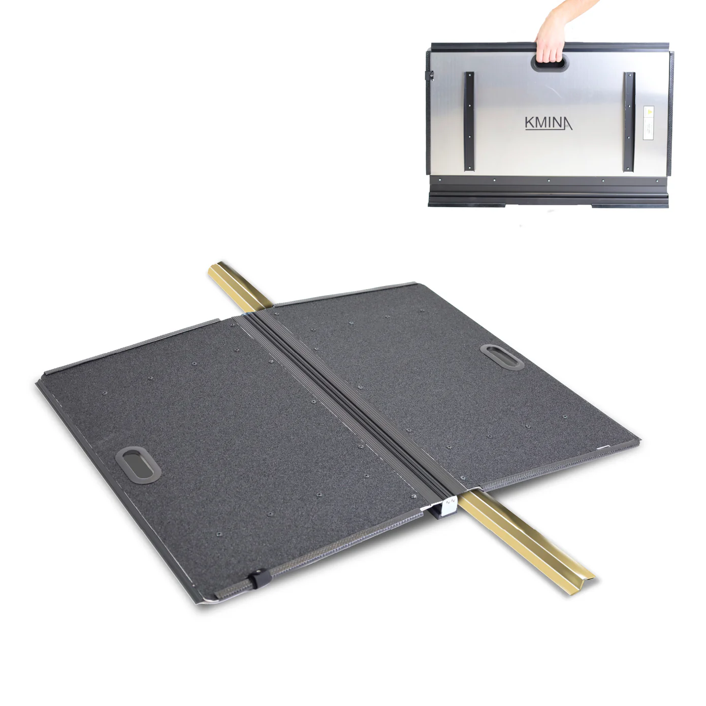 Rampa para Silla de Ruedas Plegable de Aluminio con Superficie Antideslizante | KMINA | K10072